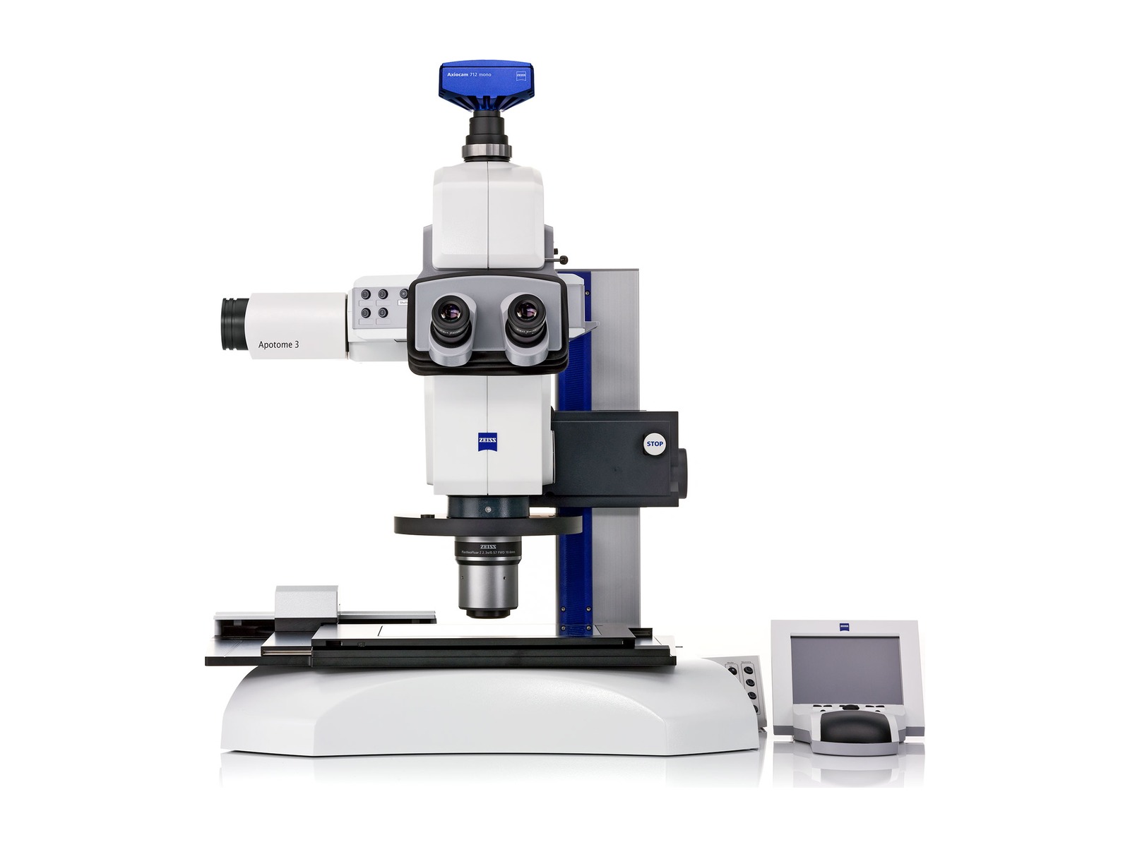 Microscopio ZEISS Axio Zoom.V16 per biologia con Apotome 3 e fotocamera Axiocam
